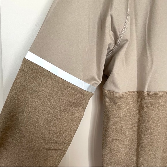 NWT Eddie Bauer Motion Collection - Men’s Quarter Zip Hoodie, Brown/Tan (Size L) - Picture 6 of 8